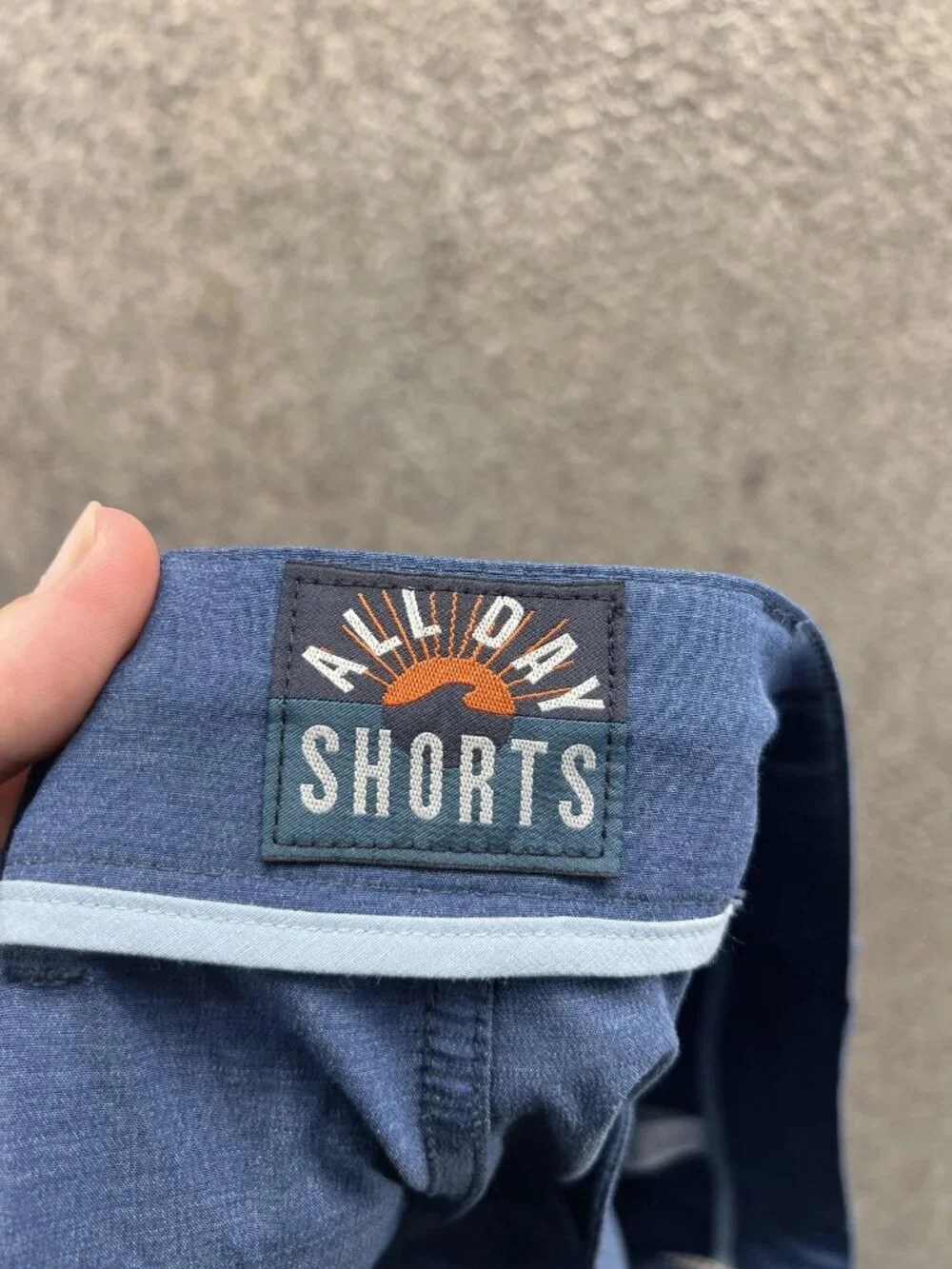 Faherty ALLDAY SHORTS Shorts Mens 34 Blue Knit Chino Stretch 9 Inseam Summer